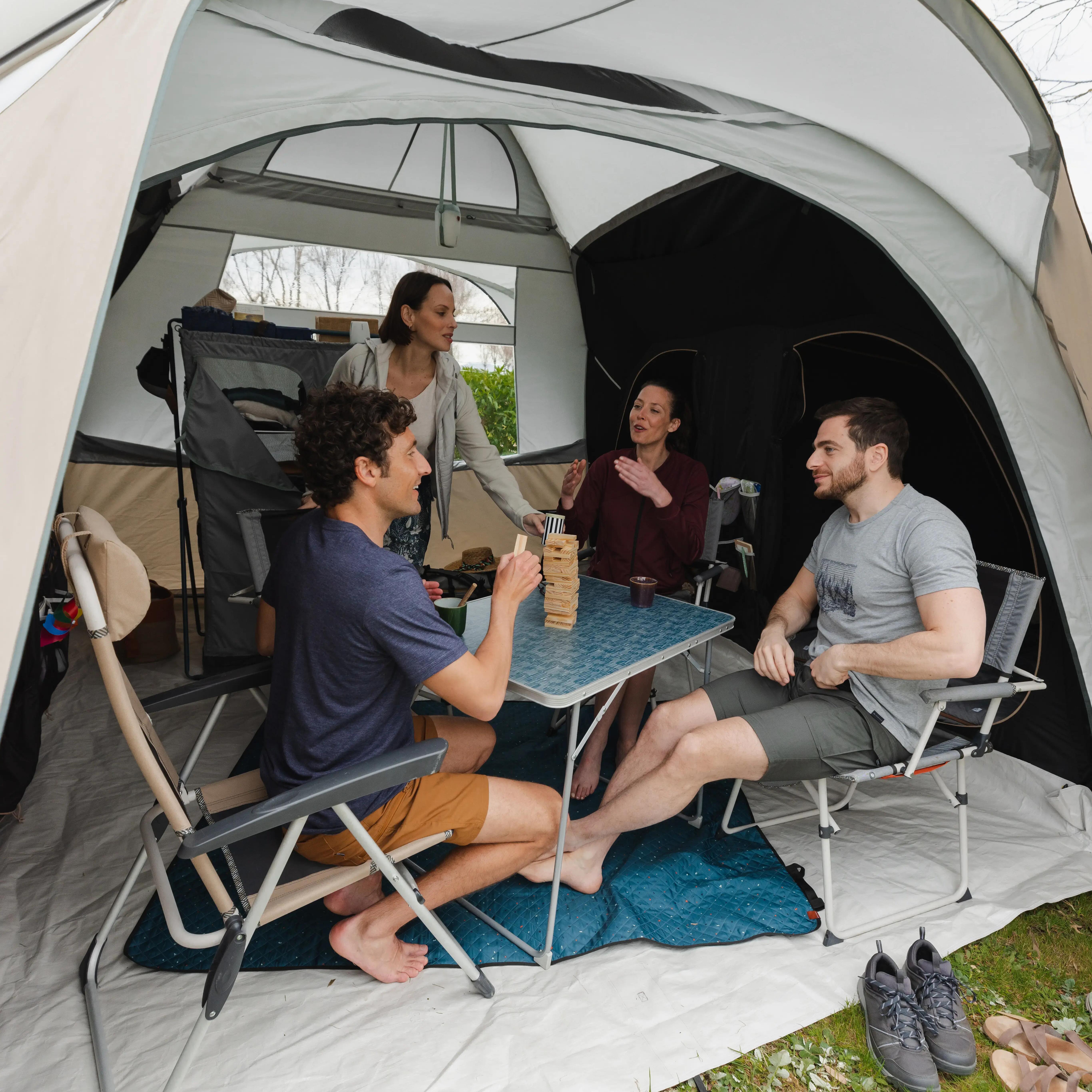 Mesa de camping pegable